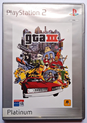 Jogo Grand Theft Auto Gta 3 Iii Ps2 Original Europeu Complet - Escorrega o  Preço